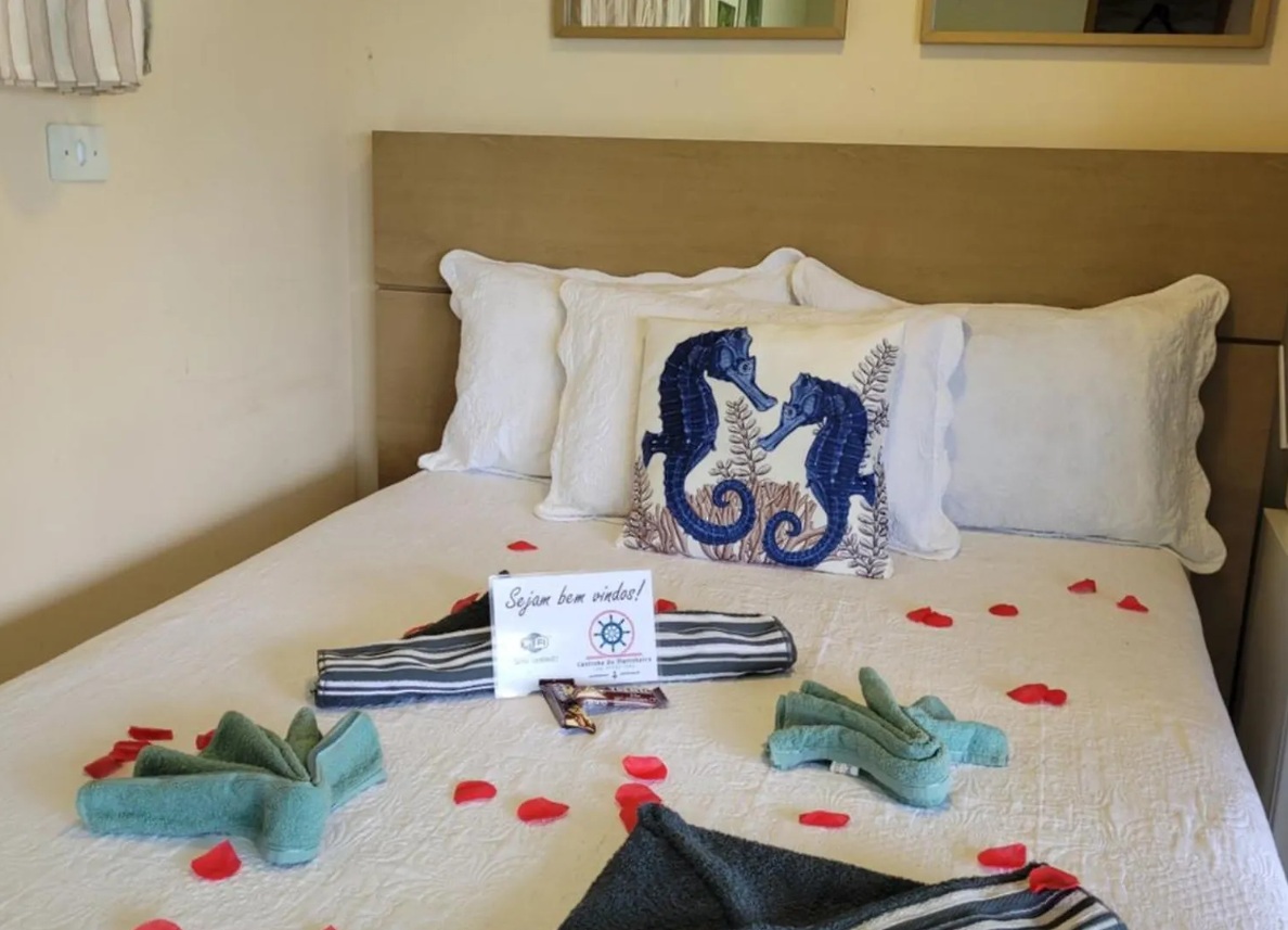 Chalé 1 nautical bedroom